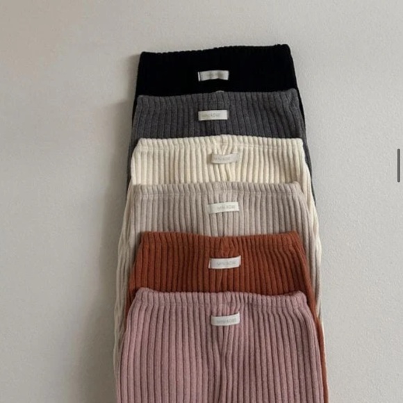 Mini Robe Ribbed Leggings - Dusty Pink - Picture 3 of 3